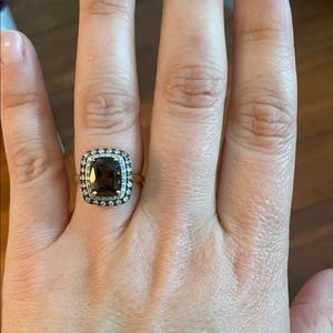 Genuine topaz ring